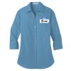 Ladies 3/4 Sleeve Carefree Poplin Shirt Thumbnail